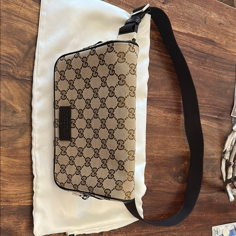 Gucci Brown Belt Bag with GG Monogram